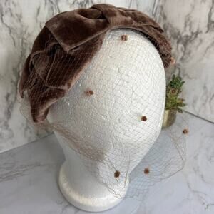 Vintage Chicago Bead Works Juliet Brown Bridal Veil
